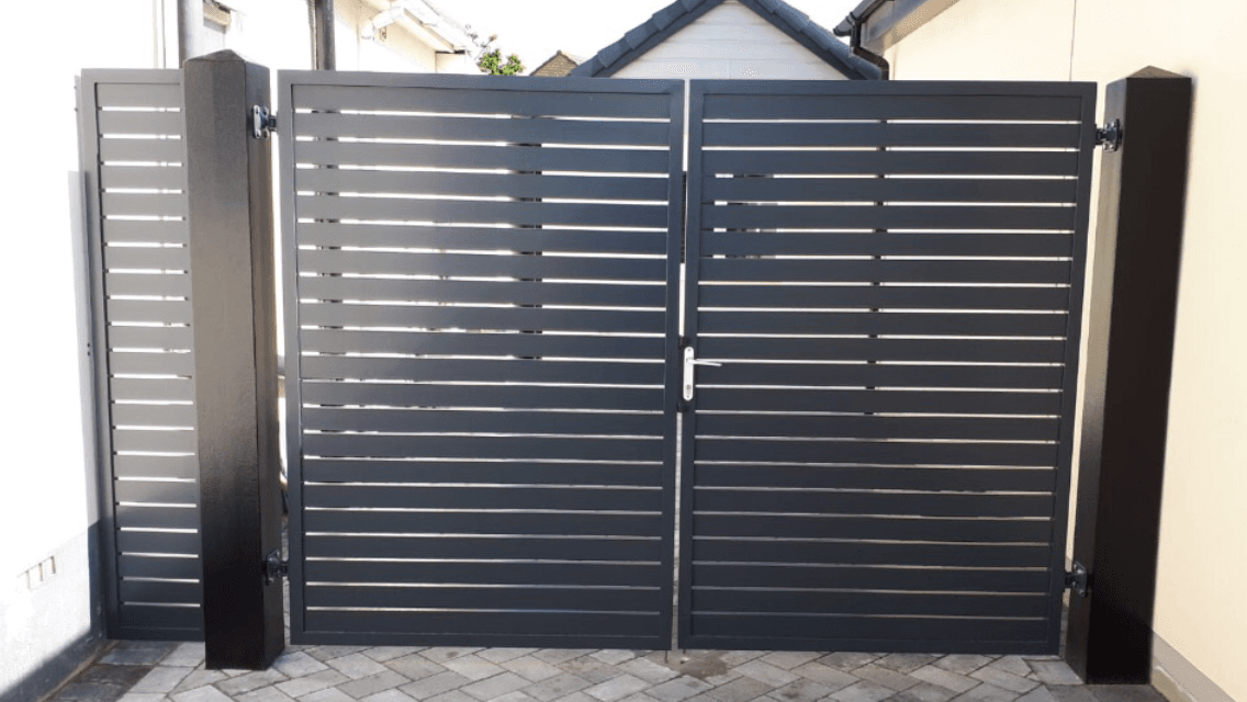 Aluminium Gates Aluminium fabrication of cantilever gates for Poole, Bournemouth & Dorset